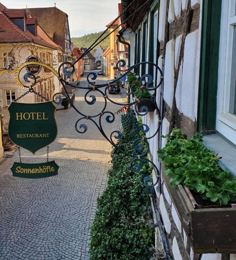 Hotel&Restaurant Sonnenhöfle Sommerhausen Exterior foto